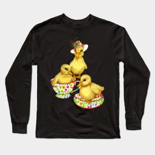 Posh Yellow Ducklings Long Sleeve T-Shirt